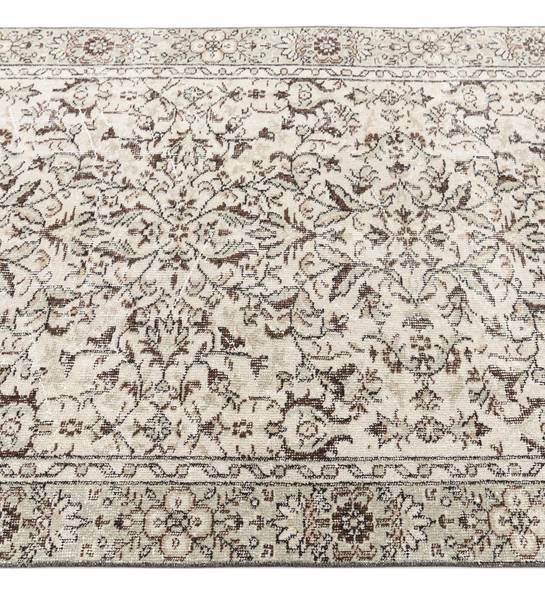 Tapis Ultra Vintage CCXXXVII Marron - Laine - 124 x 1 x 236 cm
