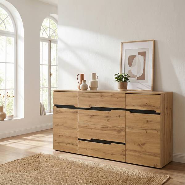 Sideboards Moonbow Braun - Holzwerkstoff - 160 x 80 x 40 cm