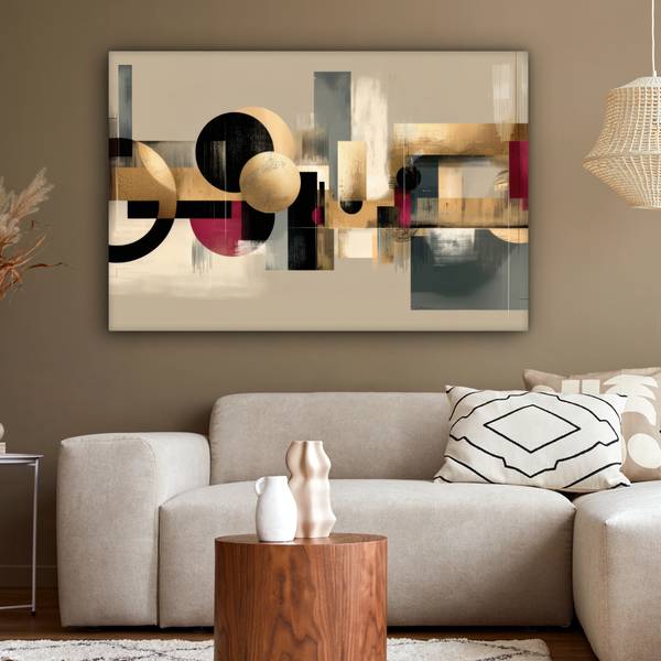 LEINWANDBILD Geometrisch 140 x 90 cm
