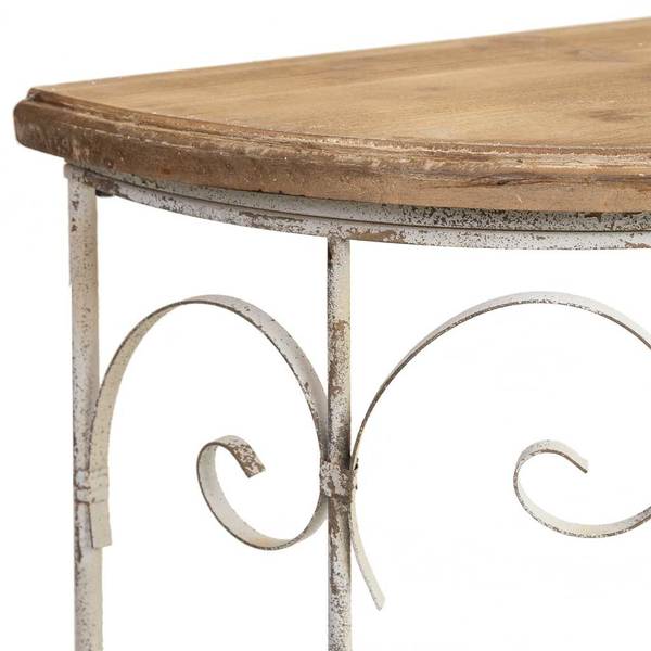 Flurtisch 4523366701 Weiß - Metall - 109 x 81 x 35 cm
