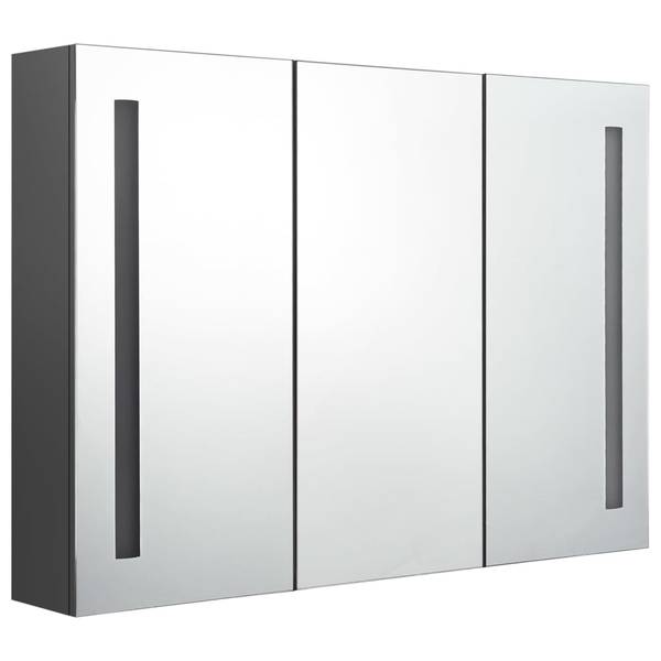 LED-Spiegelschrank D4083 Grau - 14 x 62 x 89 cm