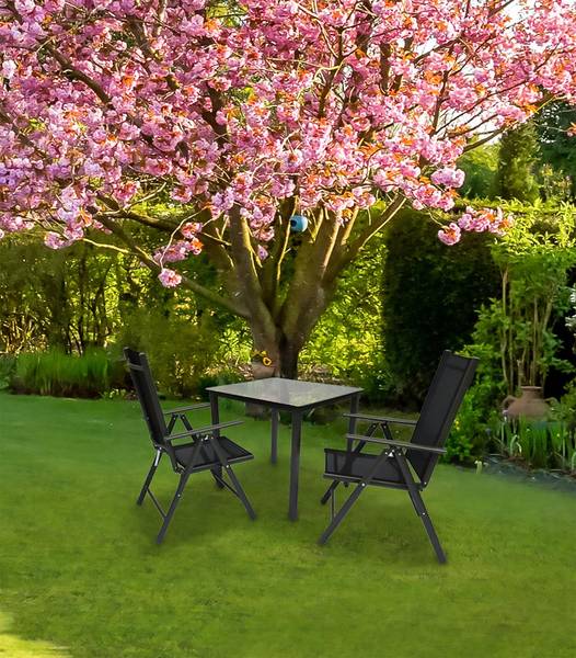 Gartenset Elin 80x80cm (3-teilig) Metall - 80 x 76 x 80 cm