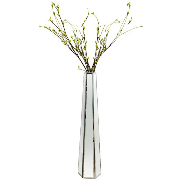 Vaas XZ1869 zilver - spiegelglas - 17 x 77 x 17 cm