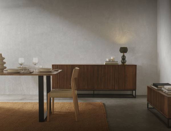 Sideboard  10813 Braun - Holz teilmassiv - 40 x 60 x 85 cm