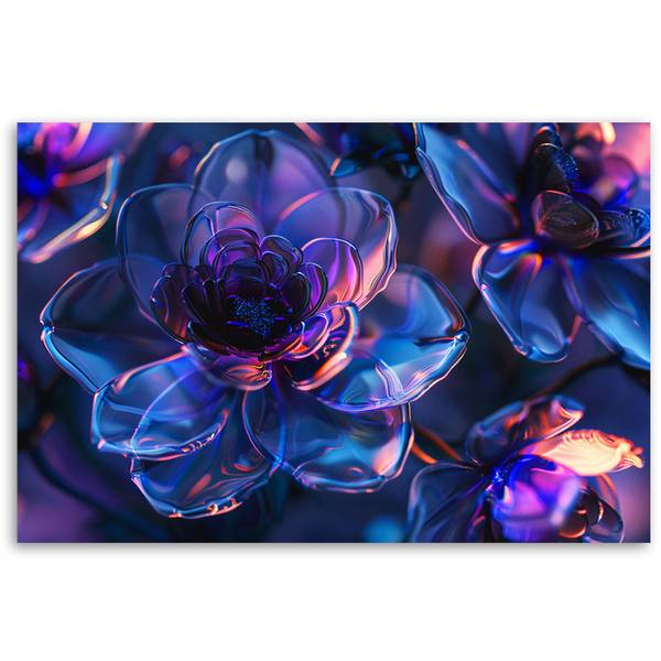 Tableau déco Fleur 90 x 60 cm