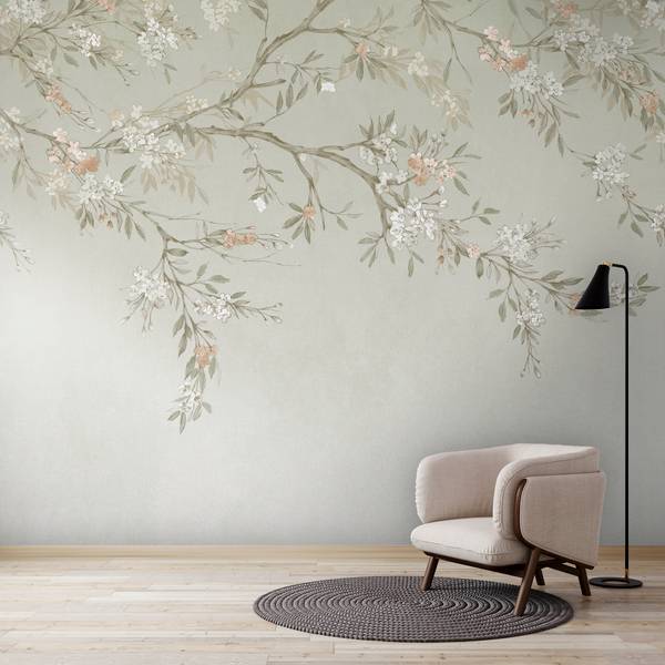 Fototapete Blossom Grün - Fleece - 280 x 300 x 2 cm