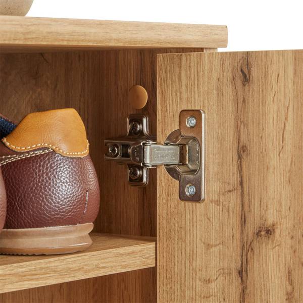 Schuhschrank LENNIS Wotaneiche Dekor