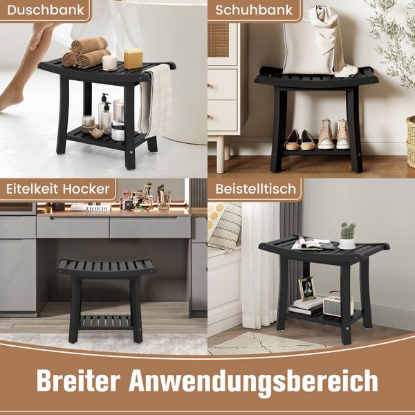 Duschbank NM9071 Schwarz