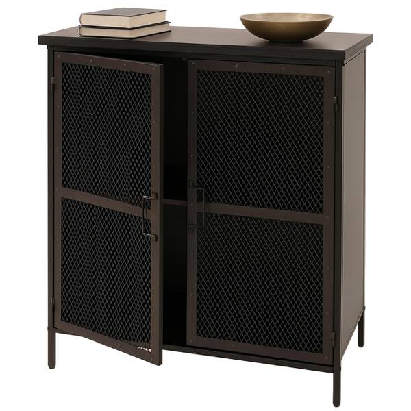 Commode de pharmacien O79 Noir - Fer - 80 x 94 x 35 cm