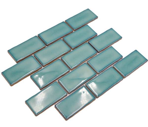 Mosaikfliesen 26-716 Grün - Keramik - 27 x 27 x 27 cm