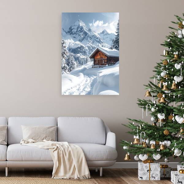 Wandbild Winter 40 x 60 cm