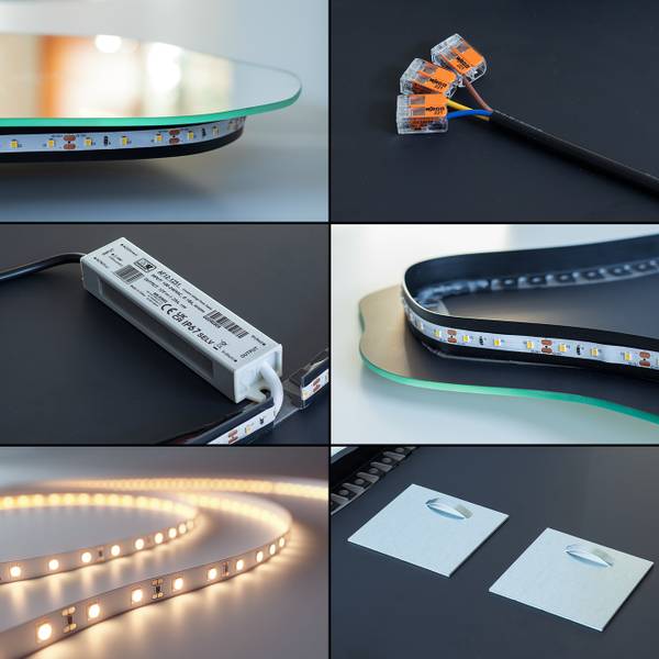 LED-Spiegel Lunara 80 x 40 cm