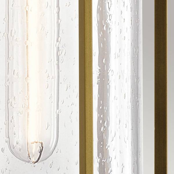 Wandleuchte ELLIE Messing Matt - Silber / Grau - Silbergrau - Durchsichtig