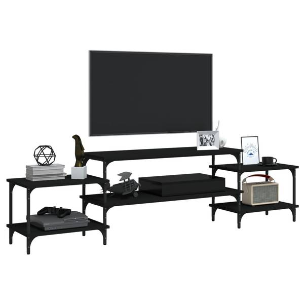 TV-Schrank 3028725 Schwarz - Breite: 197 cm