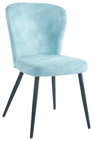 Stuhl LYNN Blau - Metall - Textil - 51 x 86 x 65 cm