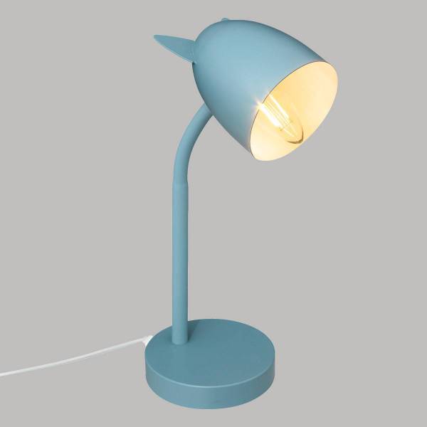 Kinderlampe EARS Blau - Metall - 12 x 31 x 18 cm