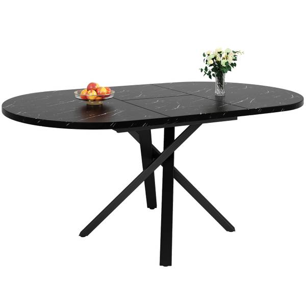 Esstische Bracket Schwarz - Holzwerkstoff - 100 x 76 x 100 cm