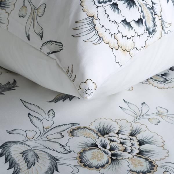 Bettwäsche SPRING/83 3er Set Weiß - Textil - 160 x 1 x 200 cm
