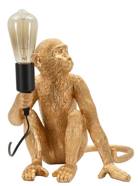 Tafellamp Monkey Seduta O goud - hars - 33 x 32 x 33 cm