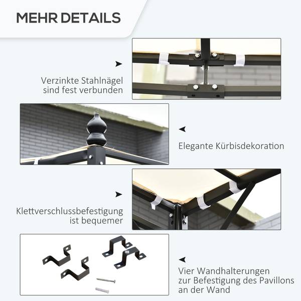 Pergola BB4953 Weiß