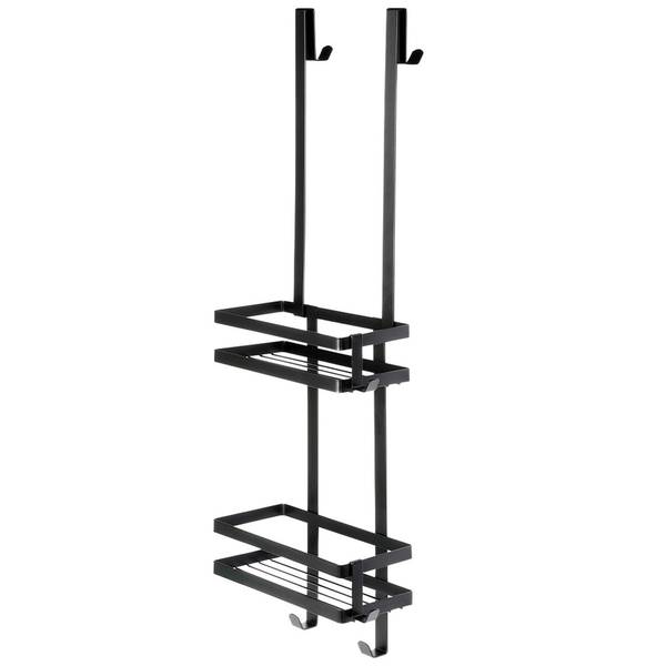 Duschregal 567015 Schwarz - Metall - 11 x 75 x 23 cm