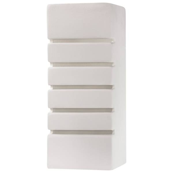Wandlamp Samir Weiß - Sicherheitsglas - 11 x 26 x 11 cm