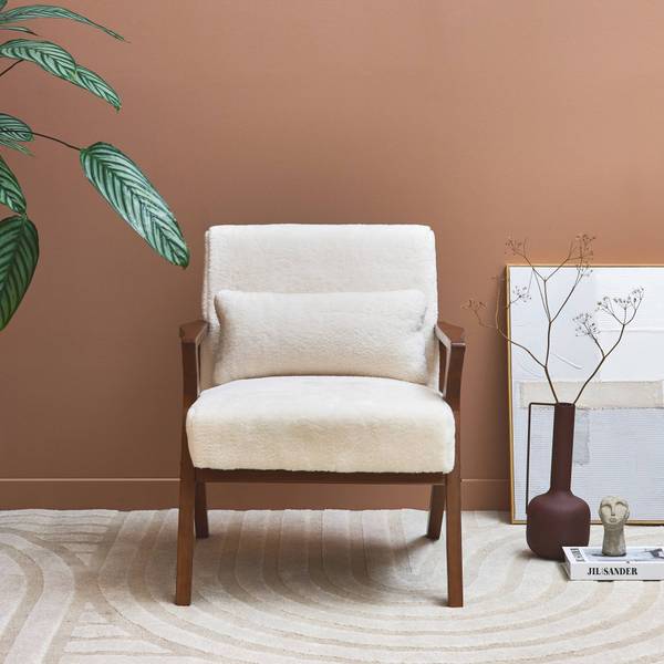 Sessel Weiß - Textil - 75 x 81 x 70 cm