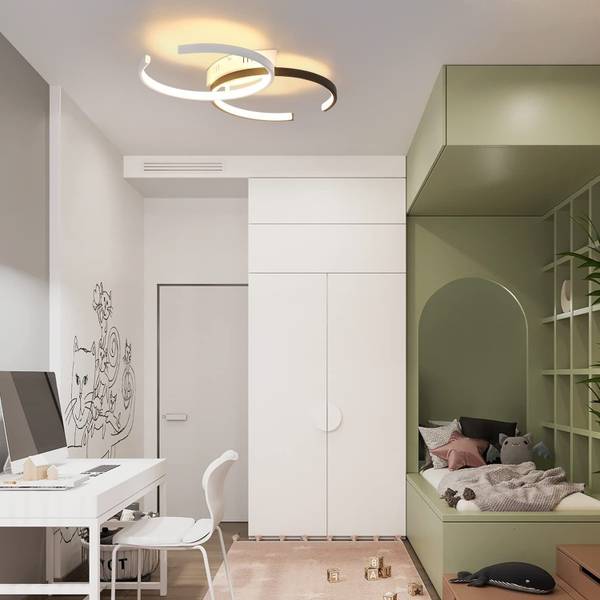 LED Deckenleuchte Gricelda Schwarz - Metall - 32 x 9 x 54 cm