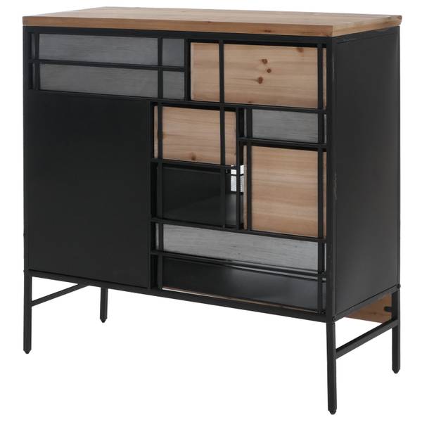 Apothekerskast Q77 den - ijzer - zink - 84 x 85 x 35 cm