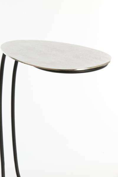 Beistelltisch MARSH Silber - Metall - 27 x 53 x 42 cm