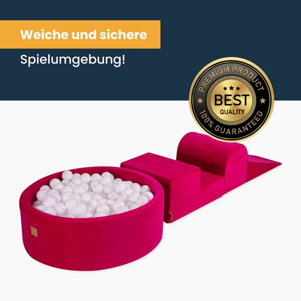 Spielplatz mit Bällebad Perlweiß