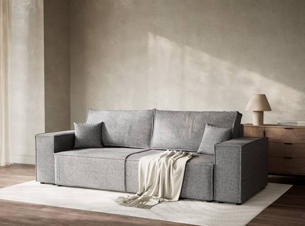 Sofa mit Schlaffunktion Milos Grau