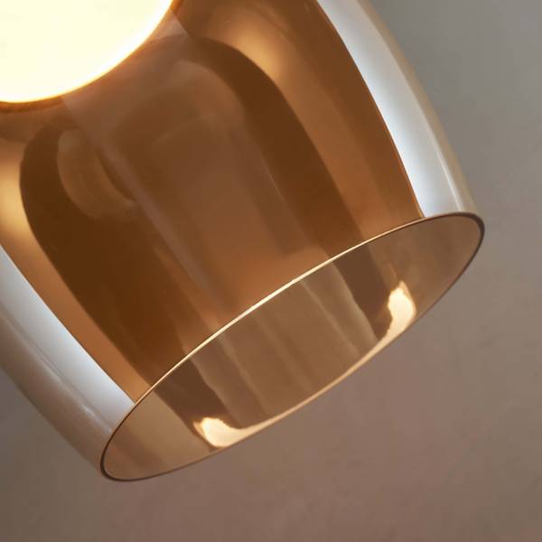 Hängeleuchte Eriska Gold - Metall - 25 x 24 x 24 cm