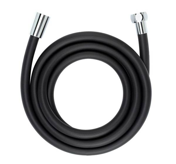 Brauseschlauch 175 cm, schwarze Matte Schwarz - Kunststoff - 2 x 2 x 175 cm