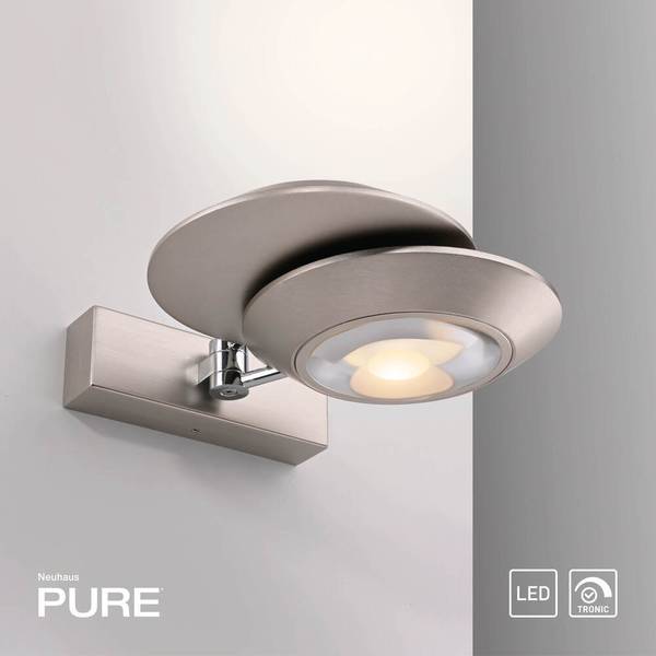 LED Wandlampe PURE Oculis Silber