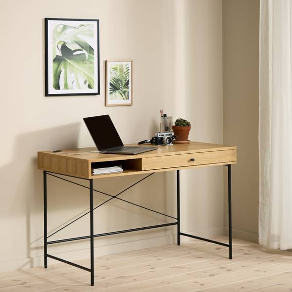 Schminktisch Mogest Beige - Holzwerkstoff - 120 x 76 x 60 cm