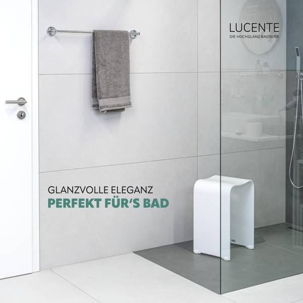 Badetuchstange Lucente 91668 Silber - Metall - 65 x 6 x 7 cm