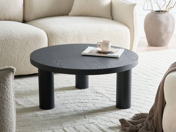 Couchtisch MAUMEE Schwarz - Bambus - 80 x 36 x 1 cm