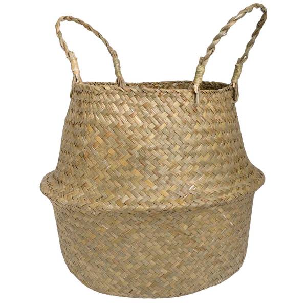 Aufbewahrungskorb Amelie Braun - Naturfaser - 35 x 15 x 35 cm