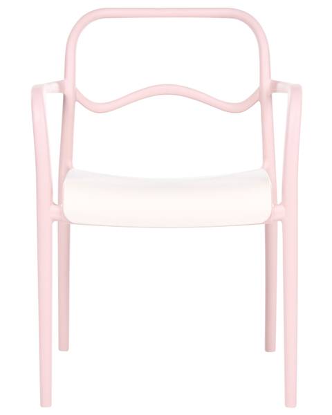 Set van 2 tuinstoelen THASOS beige - roze