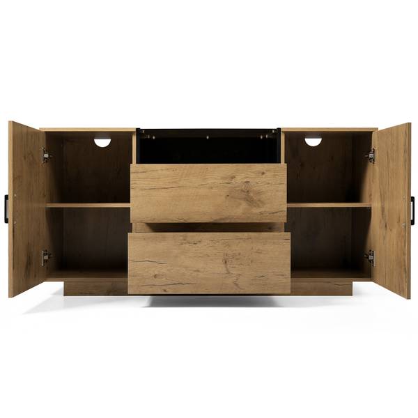 Sideboard Renewabl Braun - Holzwerkstoff - 140 x 70 x 40 cm