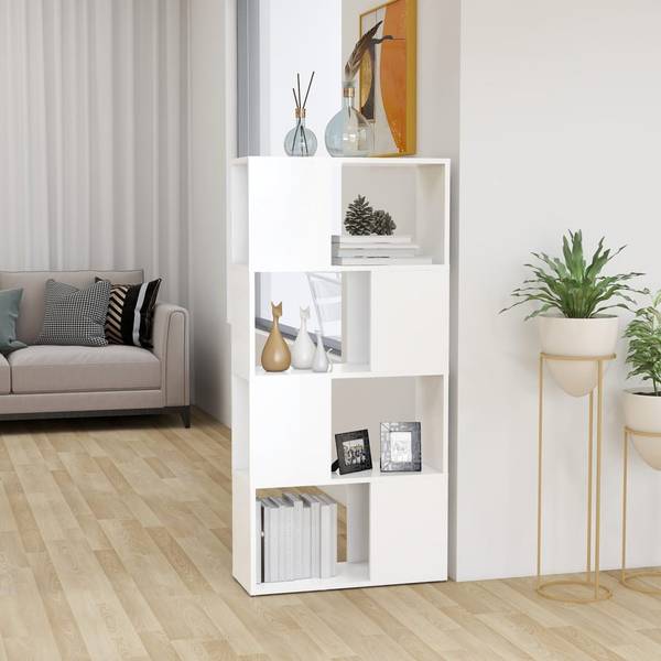 Bücherschrank 3008348-2 Weiß - Holzwerkstoff - 60 x 124 x 24 cm