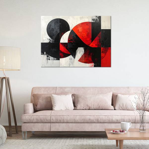 Canvas schilderij Cirkel 100 x 70 cm