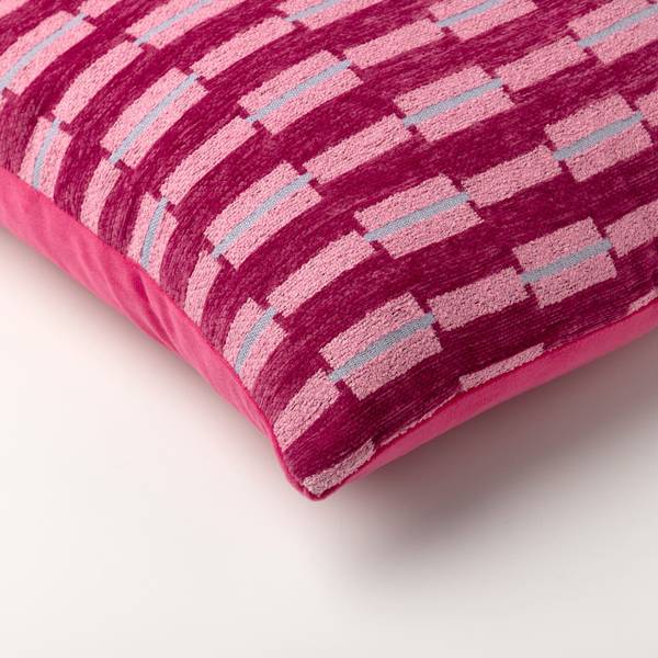 Kissenbezug Arabel Pink - Textil - 45 x 45 x 12 cm