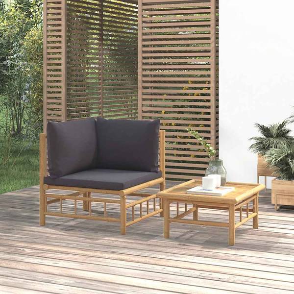 Garten-Lounge-Set 3028342-7 (2-teilig) Dunkelgrau