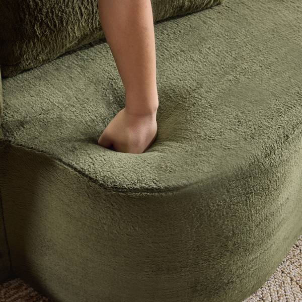 Schlafsofa NEXUSQUASI Grün - Chenille - Polyester - 180 x 70 x 55 cm