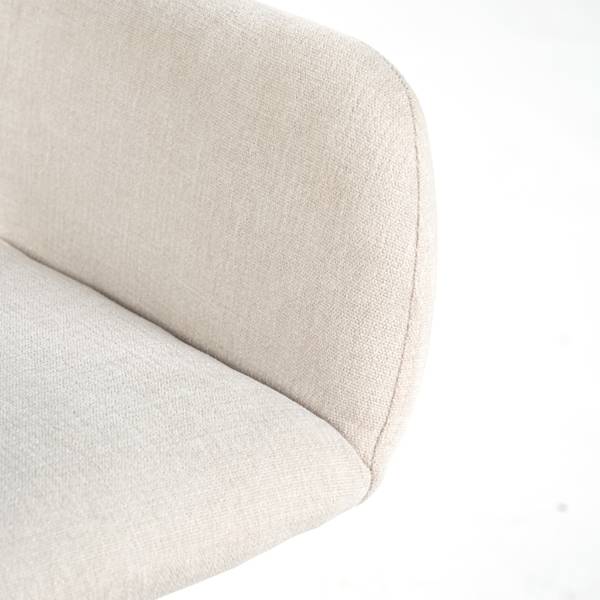 Bürostuhl Ross Kd Chenille BG BK Weiß - Chenille - 56 x 85 x 43 cm