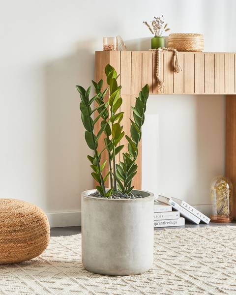 Kunstpflanze ZAMIIFOLIA Schwarz - Grün - Kunststoff - 33 x 76 x 33 cm