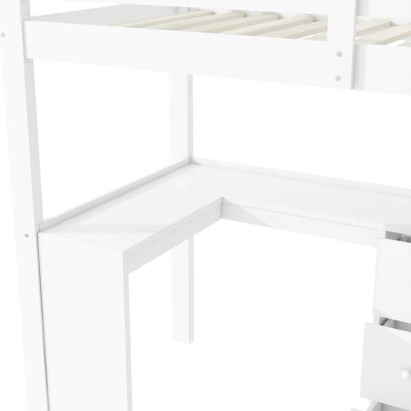 Lit mezzanine LucyWoody Ⅰ Noir - Pin - 95 x 160 x 254 cm