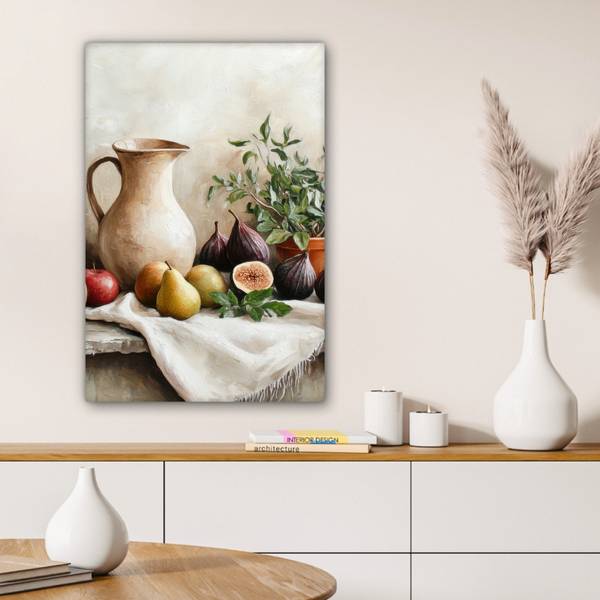TABLEAU SUR TOILE Fruits Marron - Coton - 60 x 90 x 2 cm